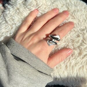 Funky Silver Tone Ring
